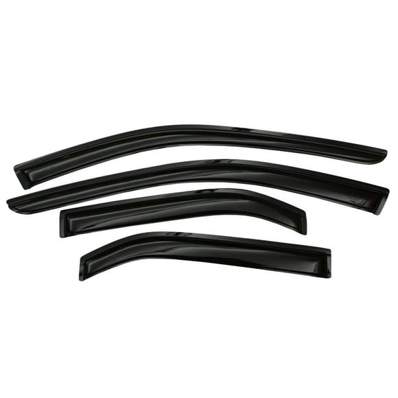 Fits 2015-2023 Jeep Renegade Auto Ventshade Rainguard 94368 Ventvisor; High Profile; Tape-On; Smoke; Acrylic; Set of 4