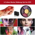 thumbnail image 1 of Langgg Creative 6 Colors Face Paints Body Paint And Bruise Effects Wide Waterproof And Sweat Resistant, 1 of 6