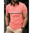 thumbnail image 3 of 2024 New Men's Polo Shirt Stripes Short Sleeve T-Shirts Casual Business Button Top Tees Summer Polo Shirts High Quality Clothes, 3 of 6