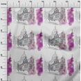 thumbnail image 2 of oneOone Polyester Lycra Violet Tissu Monuments Voyage Robe Tissu Matériel Tissu Imprimé par la Cour 56 Pouces de Large, 2 of 4