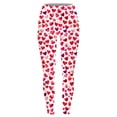 thumbnail image 5 of Feancey 90 Off Clearance Sale Valentines Day Women's Leggings Workout High Waisted Yoga Tights Novelty Heart Print Stretchy Tummy Control Running Pants Spring Trendy Clothes Multicolor M, 5 of 5