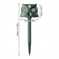 thumbnail image 6 of JINYI Ultrasonic Animal Repeller, Motion Activated and Blinking LED Light 2 in 1 Outdoor Repellent, 6 of 9