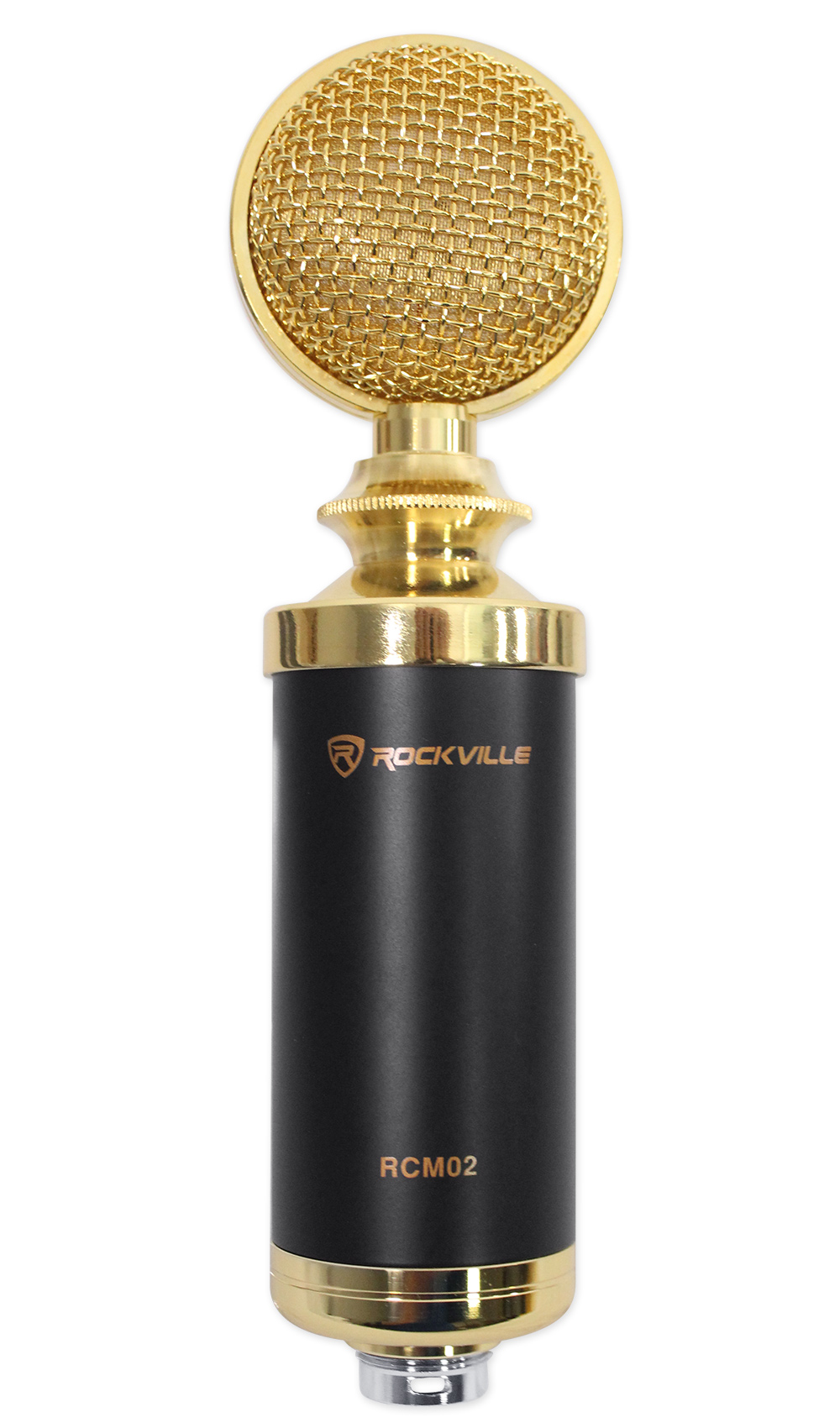 Rockville RCM02 Studio Recording Condenser Microphone Mic+Boom Arm+Desk Clamp