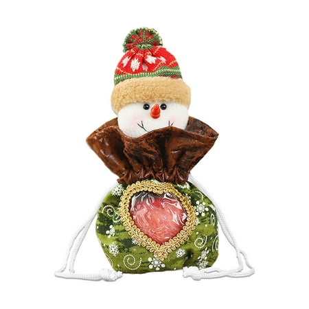 

QYY Christmas Decoration Cartoon Snowman Deer Old Man Modeling Transparent Candy Bags Gift Bags Festival Party Supplies Gift