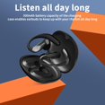 thumbnail image 3 of Auriculares inalámbricos PEICHENG Bluetooth 6.0 deportivos negros, 3 of 7