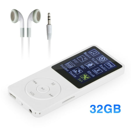 EEEKit Music Player FM Recorder, Portable 70 Hours Playback MP3 MP4 Lossless Sound Music Player Voice Recorder FM Radio Support TF