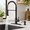Matte Black-Touchless with Soap Dispenser, variant on Kitchen Sink Faucet With 3 Modes Sprayer Single Handle