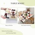 thumbnail image 6 of YFYANG 5FT Rectangular Table Cloth, Waterproof Polyester Abstract Geometric Line Texture Table Cover, Indoor Outdoor Decorative Tablecloths with Elastic Edge, 6 of 8