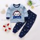 thumbnail image 1 of Conjuntos de pijamas para Bebé y Niño, camiseta de manga larga de Navidad + pantalón, ropa de dibujos animados para niña, traje de dormir, pantalones 2022, 2 uds., 1 of 4