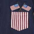 thumbnail image 5 of TOWED22 4th of July Toddler Outfits for Baby Boy Patriotic Flag T-Shirt and Shorts 2Pcs Summer Clothes 3M-8T(Blue,3-4 Y), 5 of 8