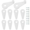 thumbnail image 4 of FELTECHELECTR 100Pcs Mirror Fixing Clips for Bathroom Silver Plastic, 4 of 8