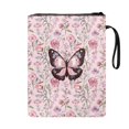 thumbnail image 2 of HELLHERO Butterfly Student Gift Bag Paperback Book Cover with Washable Pocket Polyester for Outdoor Study Book Organzoer Holder Lightweight 8.66 x 11.42, 2 of 8