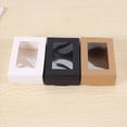 thumbnail image 5 of Mini Caja de Papel Kraft de 120 Piezas con Ventana, Caja de Embalaje para Regalo Caja de Regalo para JabóN PanaderíA Dulces (Negro, MarróN, ), 5 of 5