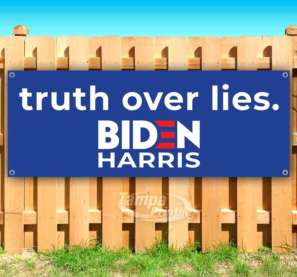 Biden Harris 2020 13 Oz Heavy Duty Vinyl Banner Sign With Metal Grommets New Store Advertising Flag Many Sizes Available Walmart Com Walmart Com