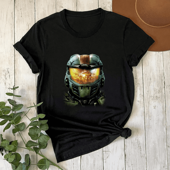 Halo Masterchief Xbox Gaming Classic Sci Fi Adventure Warrior Graphic Unisex T-Shirt V61424 up to size 5XL