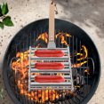 thumbnail image 2 of Barbecue Roller Grill Rack Sausage Rolling Rack Camping Barbecue Sausage Grilling Roller, 2 of 8
