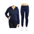 thumbnail image 4 of Women's Slim-Fit Tech Fleece Hoodie & Jogger 2-Piece Set, 4 of 5