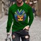 thumbnail image 1 of Blusas y camisas de manga larga con cuello redondo para hombre, moda de carnaval, blusa de manga larga con cuello redondo y estampado de hombre, blusa de poliéster, 1 of 5