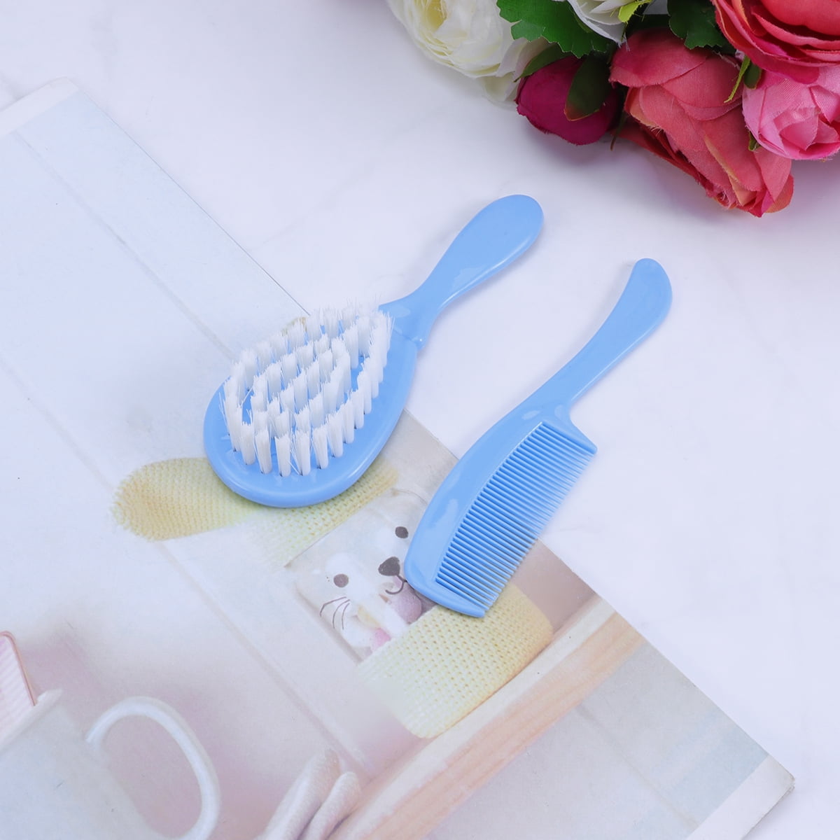 Baby Brush and Comb Set Children Massage Care Safety Comb Comb Brush