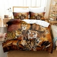 thumbnail image 6 of 3D print Cartoon Quilt cover sheet four-piece quilt cover tiger print three-piece comforter bedding sets, 6 of 6