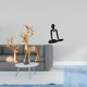 thumbnail image 2 of Escultura abstracta de reno pensador europeo, artesanía coleccionable, figura de amante de los ciervos, adorno de mesa simple, estatua para armario, d, 2 of 8
