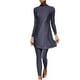 thumbnail image 2 of Trajes de baño tankini para mujer Traje de baño de manga larga con abertura en la parte delantera + Bañador largo Paquete todo incluido Conjunto de traje de baño conservador, 2 of 7