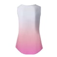 thumbnail image 4 of yunLCZ Square Neck Tank Top Women's 2025 Popular Round Neck Short Sleeved 2D Printed Casual Loose And Versatile Vest Suspender Summer Sleeveless Tops, 4 of 4