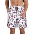 thumbnail image 1 of Honeii Shorts Décontractés pour Hommes avec Cordon de Serrage, Séchage Rapide, Shorts de Plage-Moyen, 1 of 6