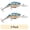 Bleeding Blue Shad, variant on Rapala Jointed Shad Rap 05 Fishing Lure 2" 1/4oz Shad