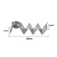 thumbnail image 6 of Ludlz Taco Holder Stand 2 Grids/3 Grids Stainless Steel Heavy-duty Stable Structure Wear Resistant No Deformation Taco Stand for Tacos Sandwiches, 6 of 7
