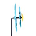 thumbnail image 4 of Mainstays Outdoor Dual Blue Flower 31.9"H Metal Wind Spinner, 4 of 9