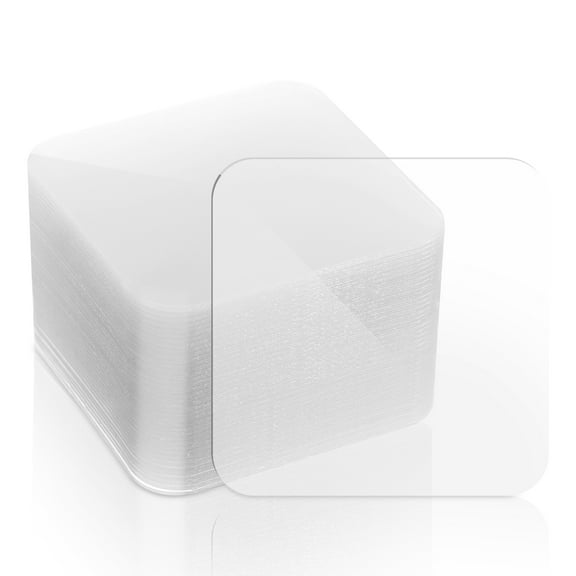 HIAKDOFT Mounting Tape Adhesive Squares Transparent 40Pcs 2.36X2.36X0.04In