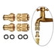 thumbnail image 4 of , Adaptador de lavadora a presión de 3/4 pulgadas Juego de conector de edad de desconexión rápida Accesorios de de agua para asperso 2 juegos de conectores. CUTICAT Conector de la manguera, 4 of 6