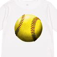 thumbnail image 4 of Inktastic Yellow Softball Boys or Girls Long Sleeve Toddler T-Shirt, 4 of 5