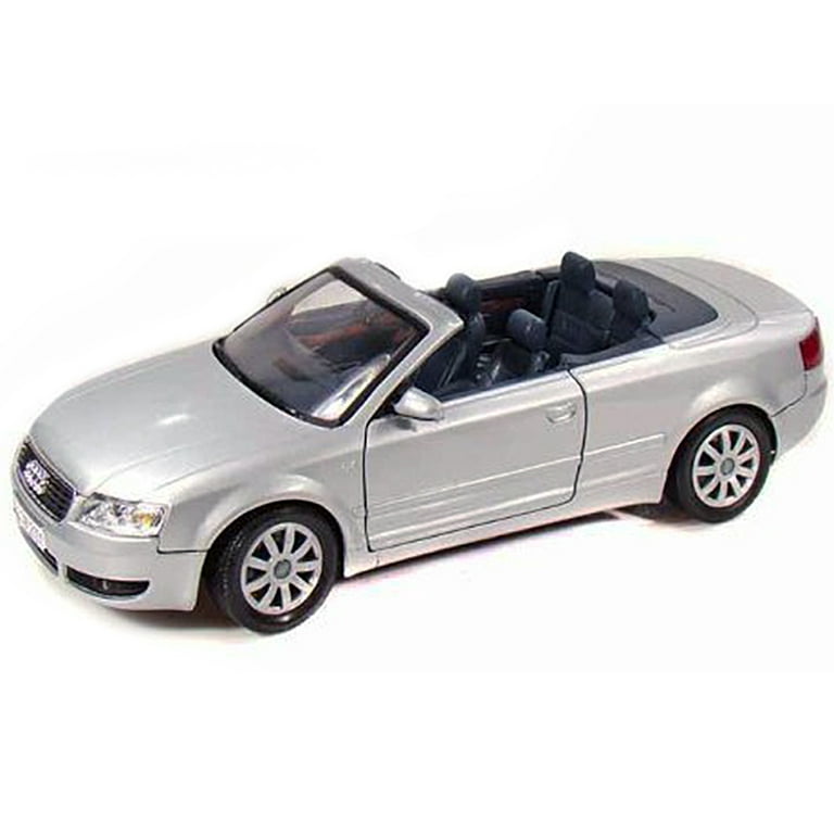 2004 Audi A4 Cabriolet Silver 1/18 Diecast Model Car by Motormax