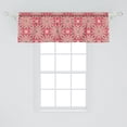 thumbnail image 2 of Ambesonne Pink Valance Pack of 2, Ethnic Patterns Oriental Style, 54"X18", Coral, 2 of 4