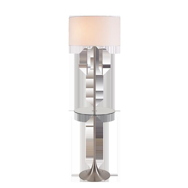 Kenroy Home 33288bs Stowe Tray Floor Lamp 44 Brushed Steel 20 75