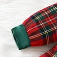 thumbnail image 5 of LIIPEE Girls Dresses Christmas Plaid Printed Long Sleeve Peter Pan Collar Bowknot A-Line Princess Sundress Child Elegant Casual Daily Party Photoshoot Dress,Green,18M, 5 of 6