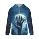 thumbnail image 2 of Sudadera con capucha para hombre, diseño de Día de Todos los Santos, con bolsillos, manga larga, sudadera con capucha, sudadera con capucha, blusa de poliéster para hombre, 2 of 5