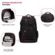 thumbnail image 4 of Mochila para laptop SwissGear 5698 Negra 47x33x20 cm 17", 4 of 7