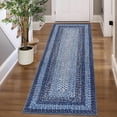 thumbnail image 1 of Printed Rug with Braided Pattern on it, Washable Rugs 2x6 Hallway Runner Non Slip Kitchen Rugs Soft Non Shedding Low Pile Entryway Rug Stain Resistant Carpet for Bath Laundry Room, 1 of 8