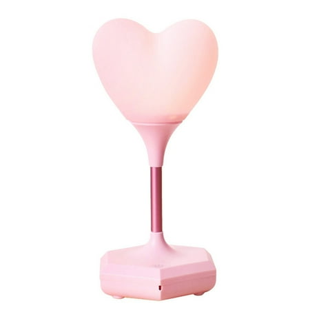 

USB LED Press Dimming Heart Silicone Night Light Kids Bedroom Indoor Study Gift Lamp