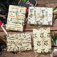 thumbnail image 2 of Fishing Wrapping Paper 12 Sheets Vintage Fishing Angler Themed Gift Wrap Fish, Fisherman Design For Fishing Enthusiasts, 20" X 28", 2 of 8
