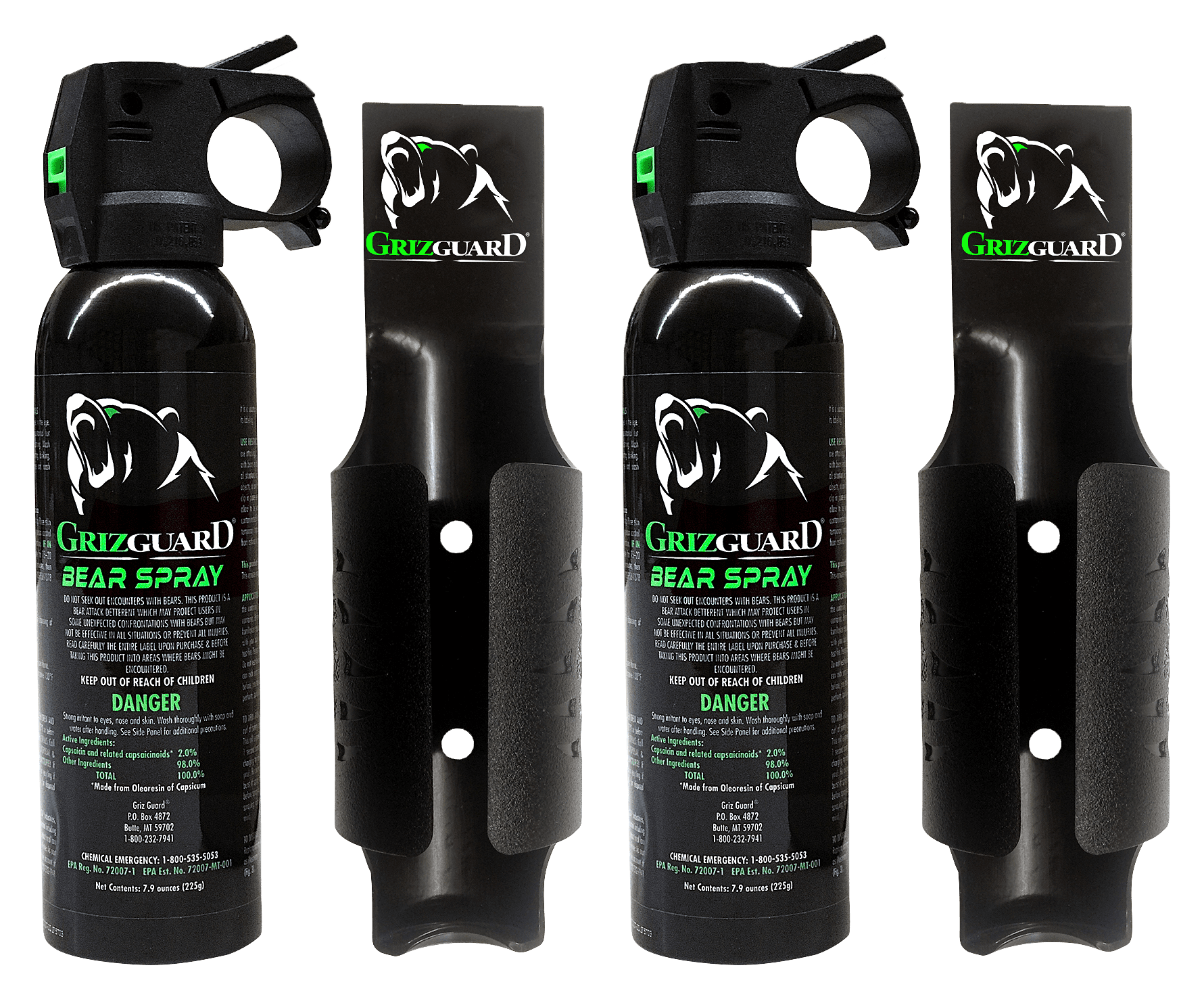 UDAP 7.9oz Safety Orange Bear Spray for Personal Self Defense with