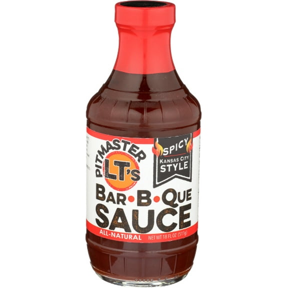 (Pack of 6) Pitmaster Lite Sauce BBQ Spicy 18 oz