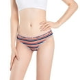 thumbnail image 3 of jjayotai Womens Underpants Clearance Women's Low Waisted Sexy Colored Striped Cotton Underwear Briefs, 3 of 5
