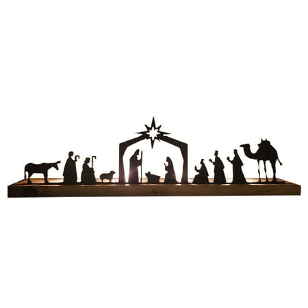 Matoen Christmas Decor, Christmas Table Decoration with LED Lights, Fairy Light for Xmas Home Indoor Tabletop Centerpiece Decorations, Battery Powered,17.7 x 5.5 inches
