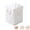White, variant on Bxaolu Corner Laundry Hamper with Lid and Removable Liner Corner Cotton Laundry Basket with Handle Washing Clothes Basket Storage Bin for Bedroom Bathroom (Gray)