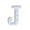 J, variant on YOBOLK Home Decor Clearance Alphabet LED Letter Lights Light Up White Plastic Letters Standing Hanging A-M & Room Decor