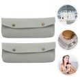 thumbnail image 3 of UPOUART 2Pcs Travel Makeup Brush Holders Lightweight Cosmetic Brush Bags Durable PU Material, 3 of 7